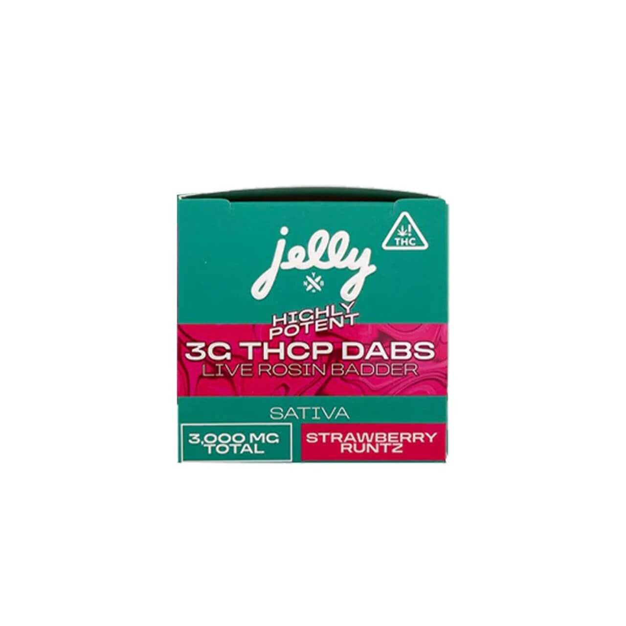 Jelly Strawberry Runtz 3g THCp Live Rosin Badder box