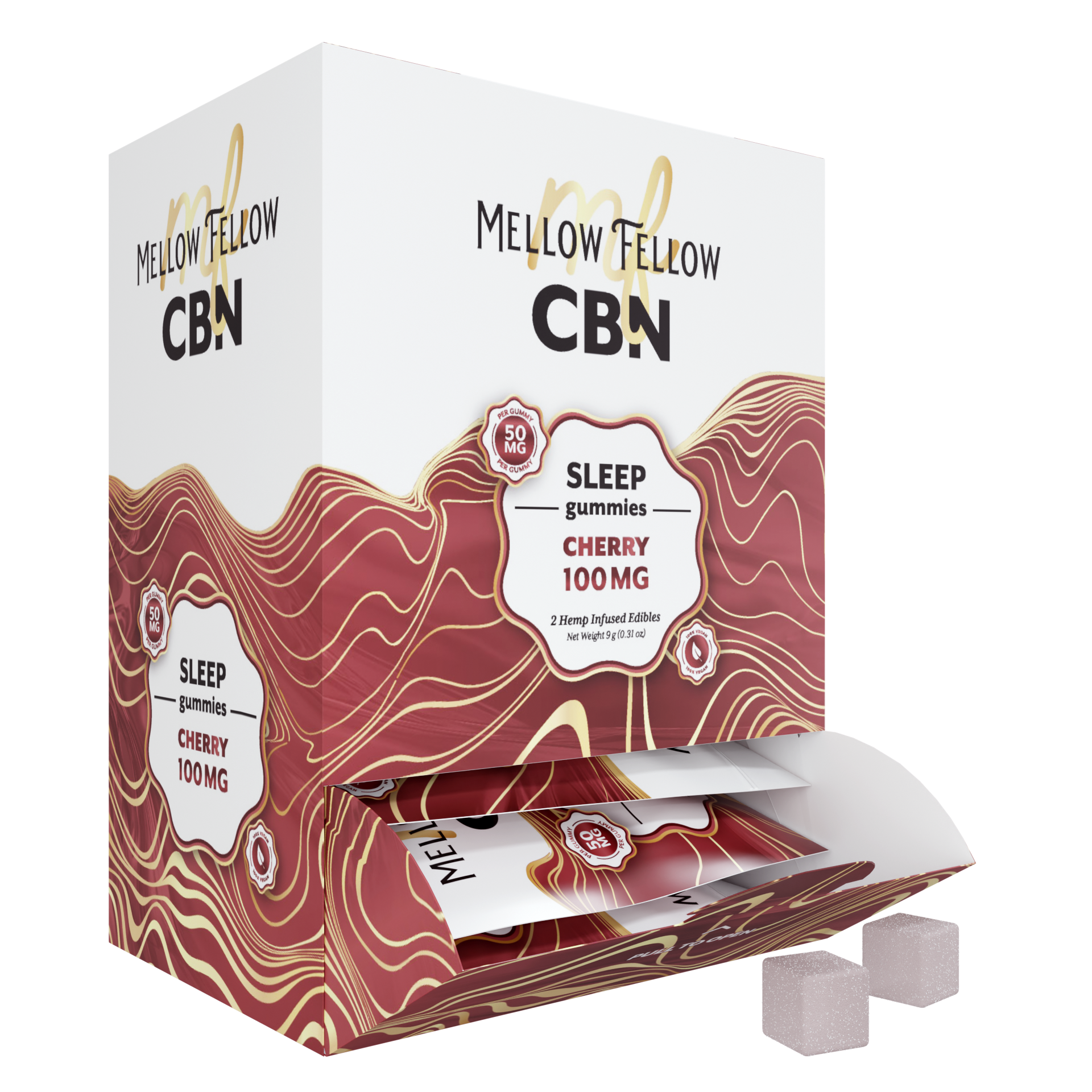 Mellow Fellow Sleep Gummies Cherry