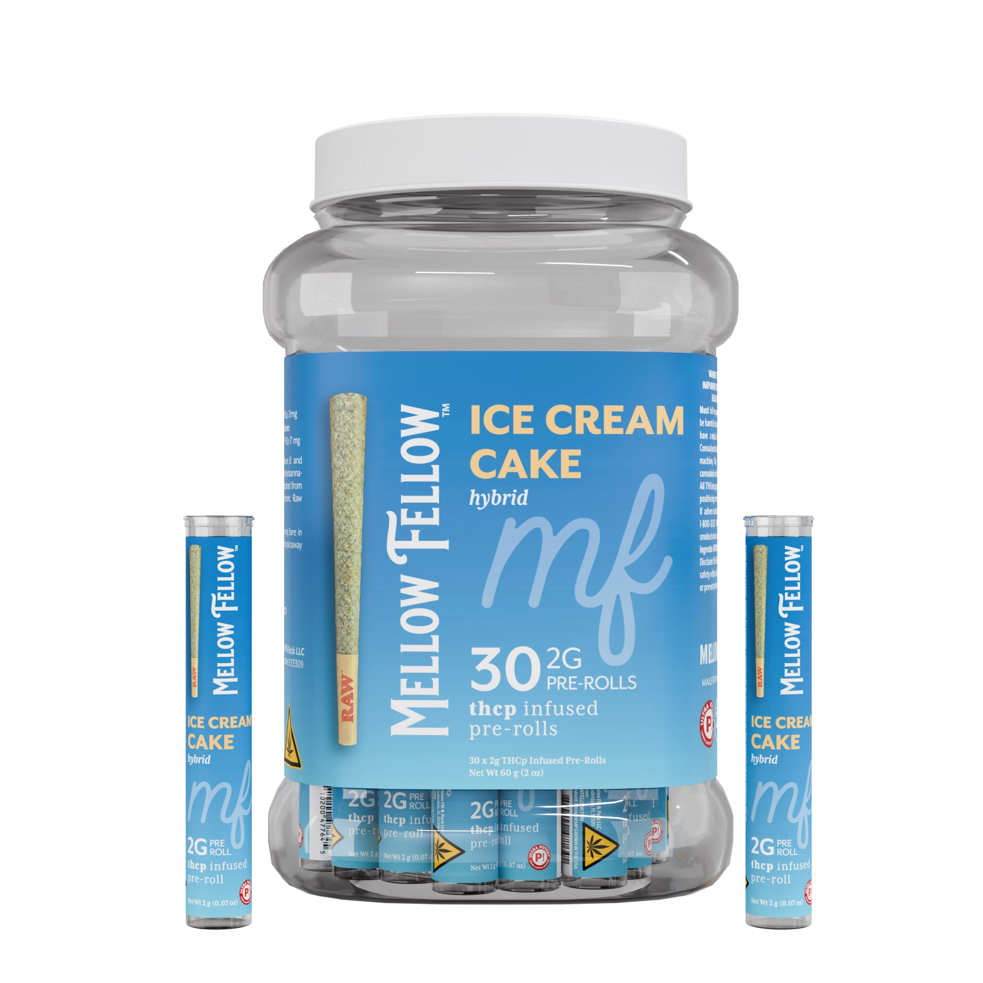 Mellow Fellow Ice Cream Cake 2g THCp Infused Pre-Roll