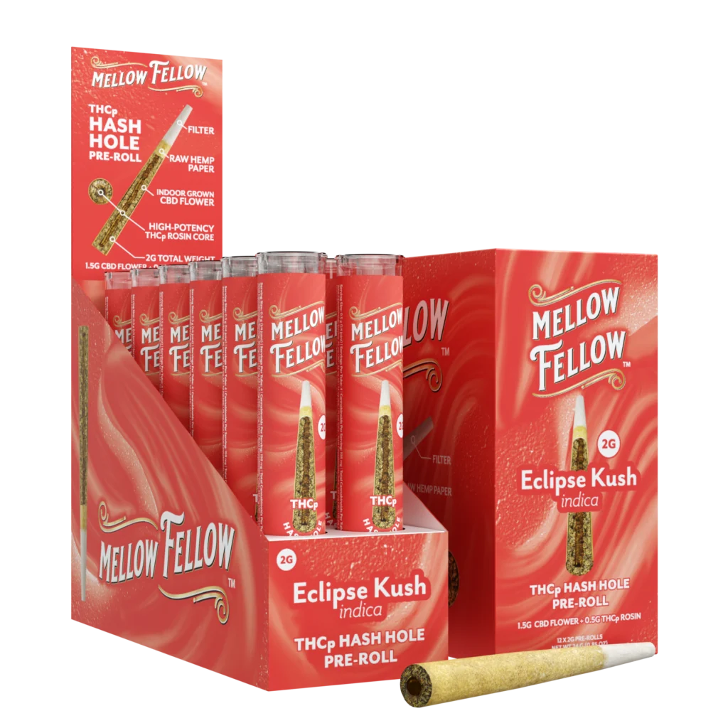 Mellow Fellow Eclipse Kush 2g THCp Hash Hole Pre-Roll